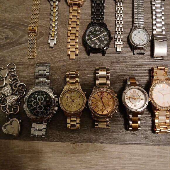 Lot 35+ Watches Parts/Repair ALL Metal Relic Casio Timex Guess Armitron Citizen main image 9